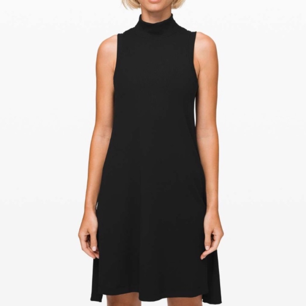 Lululemon Gone for the Week Black Sleeveless Dress - Size Small